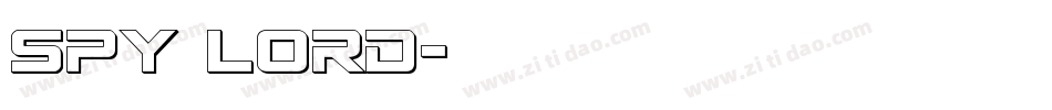 Spy Lord字体转换